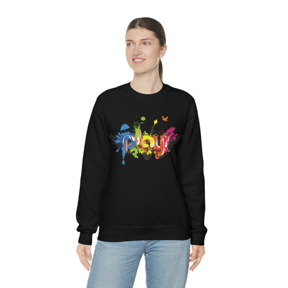 Play colorful graffiti Crewneck Sweatshirt