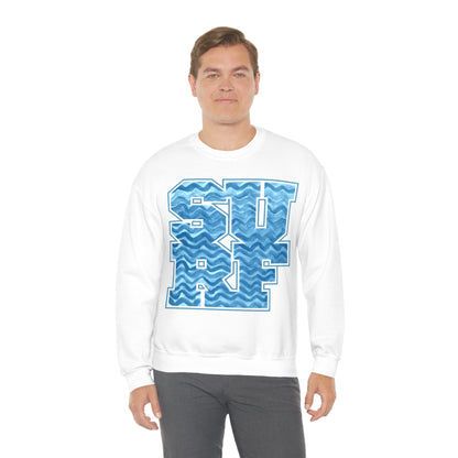 Surf Wavy Crewneck Sweatshirt