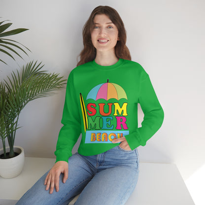 Summer Beach Crewneck Sweatshirt