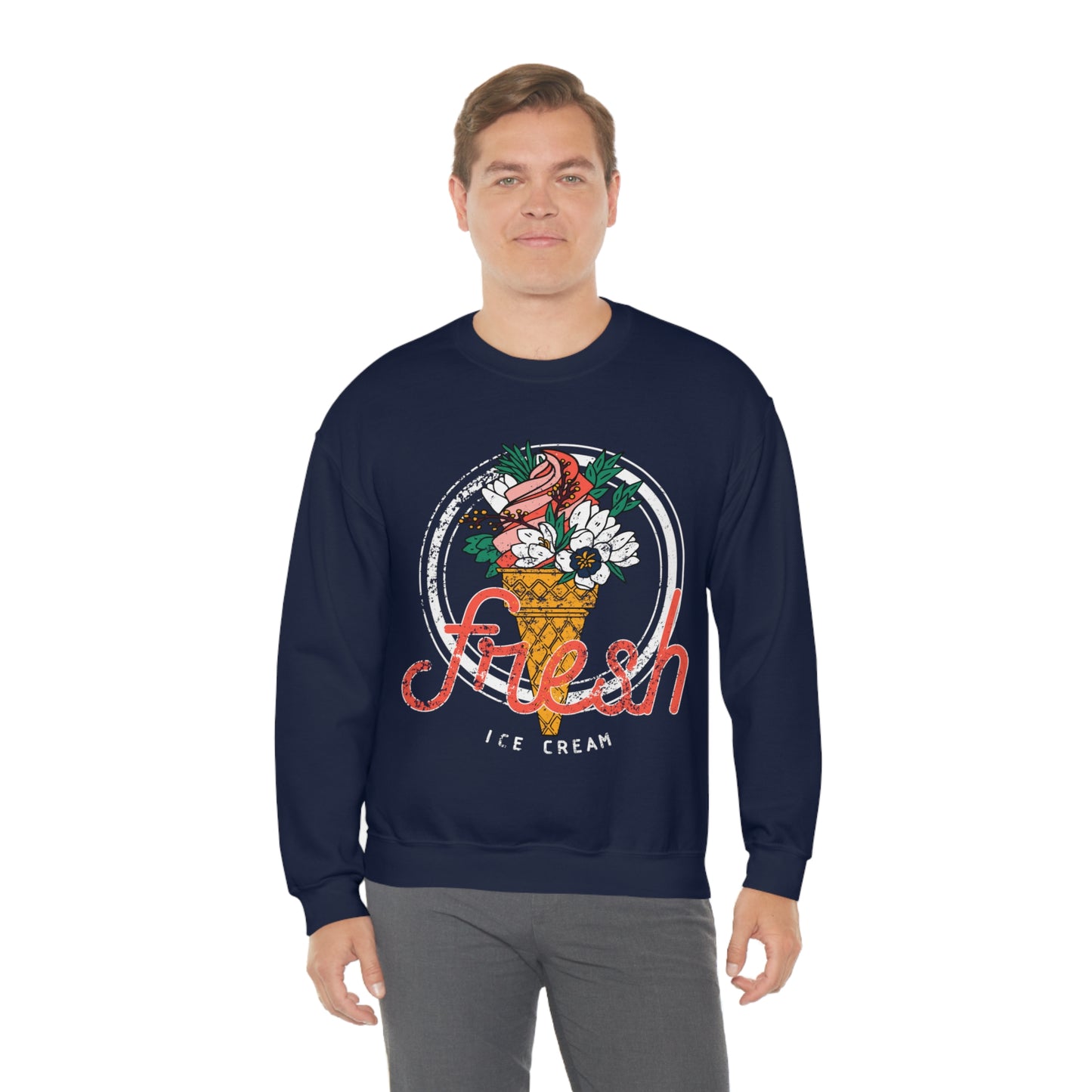 Fresh Like Ice Cream Crewneck Sweatshirt