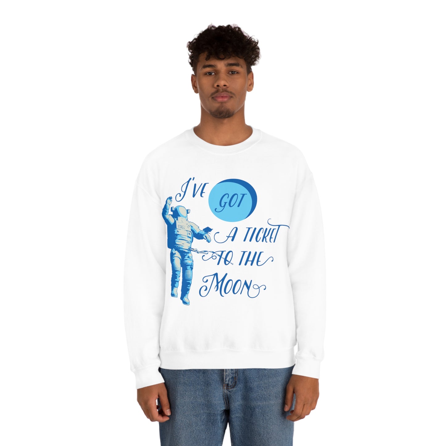 Got a ticket to the moon Crewneck Sweatshirt