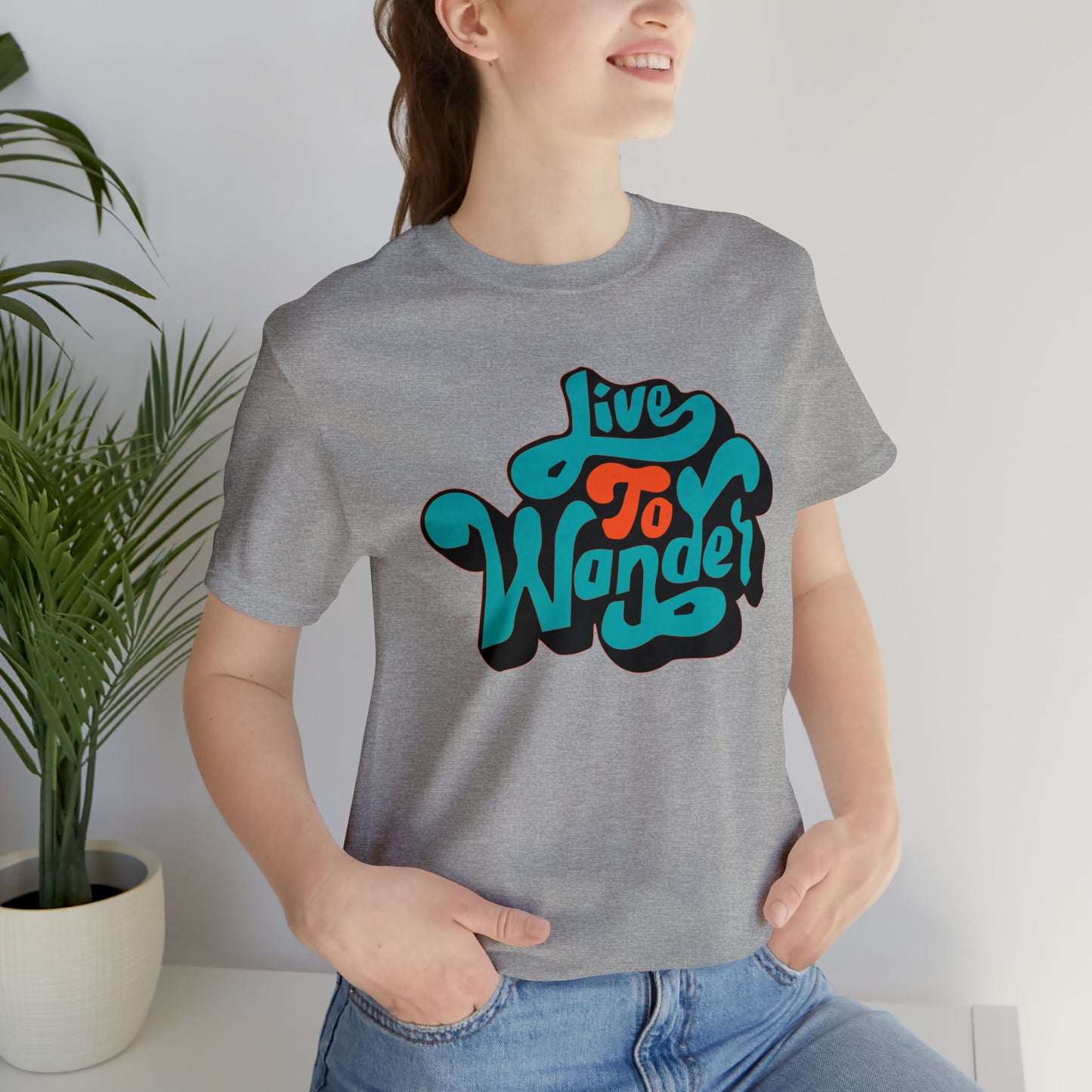 Live to wonder vintage Unisex Tee Shirt