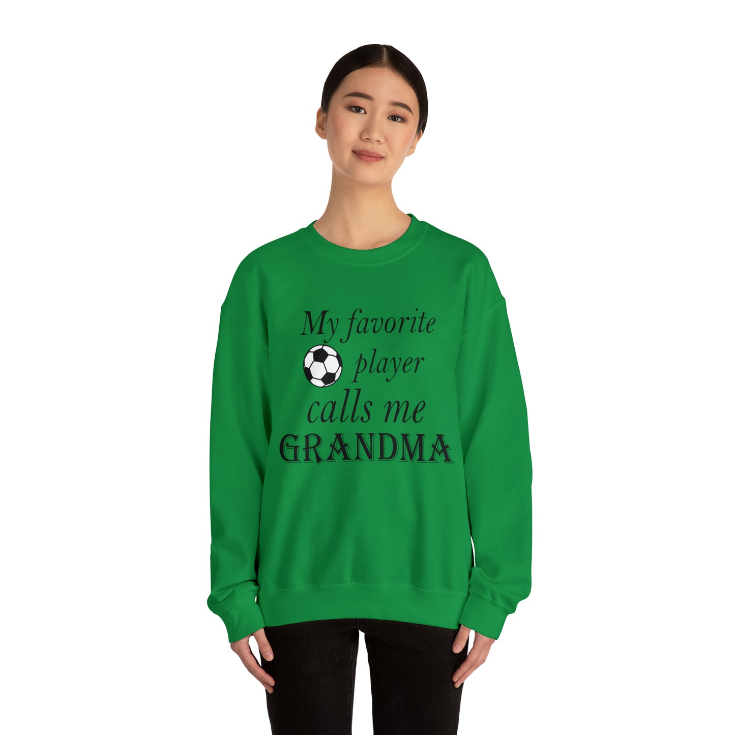 Grandma Favorite Soccer Player Crewneck Sweatshirt