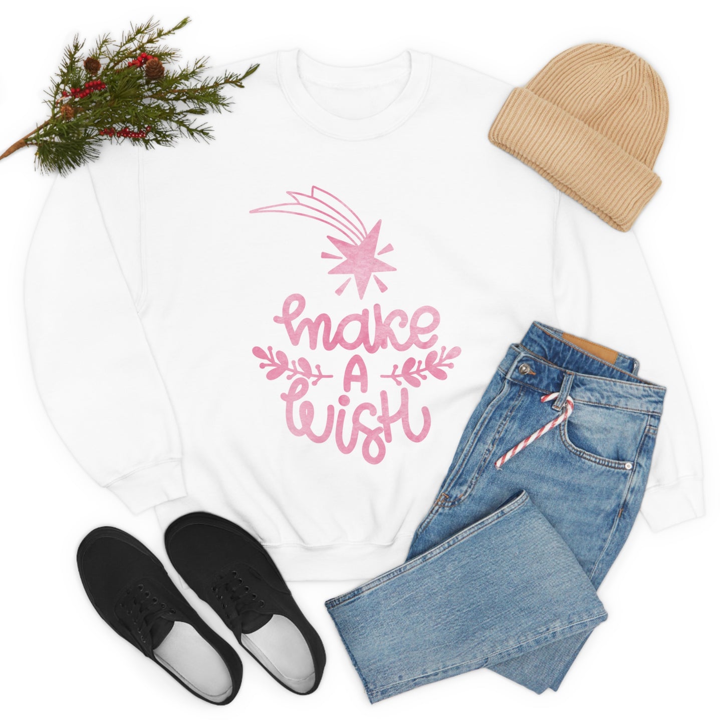 Unicorn make a wish Crewneck Sweatshirt