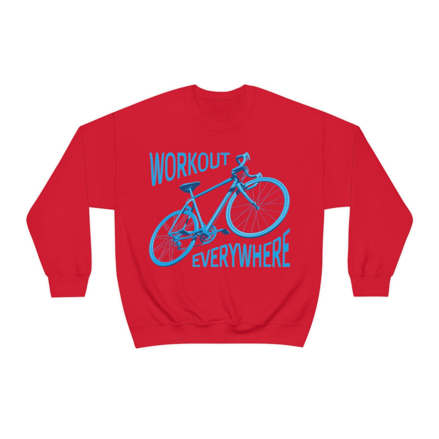 Workout everywhere bike Crewneck Sweatshirt