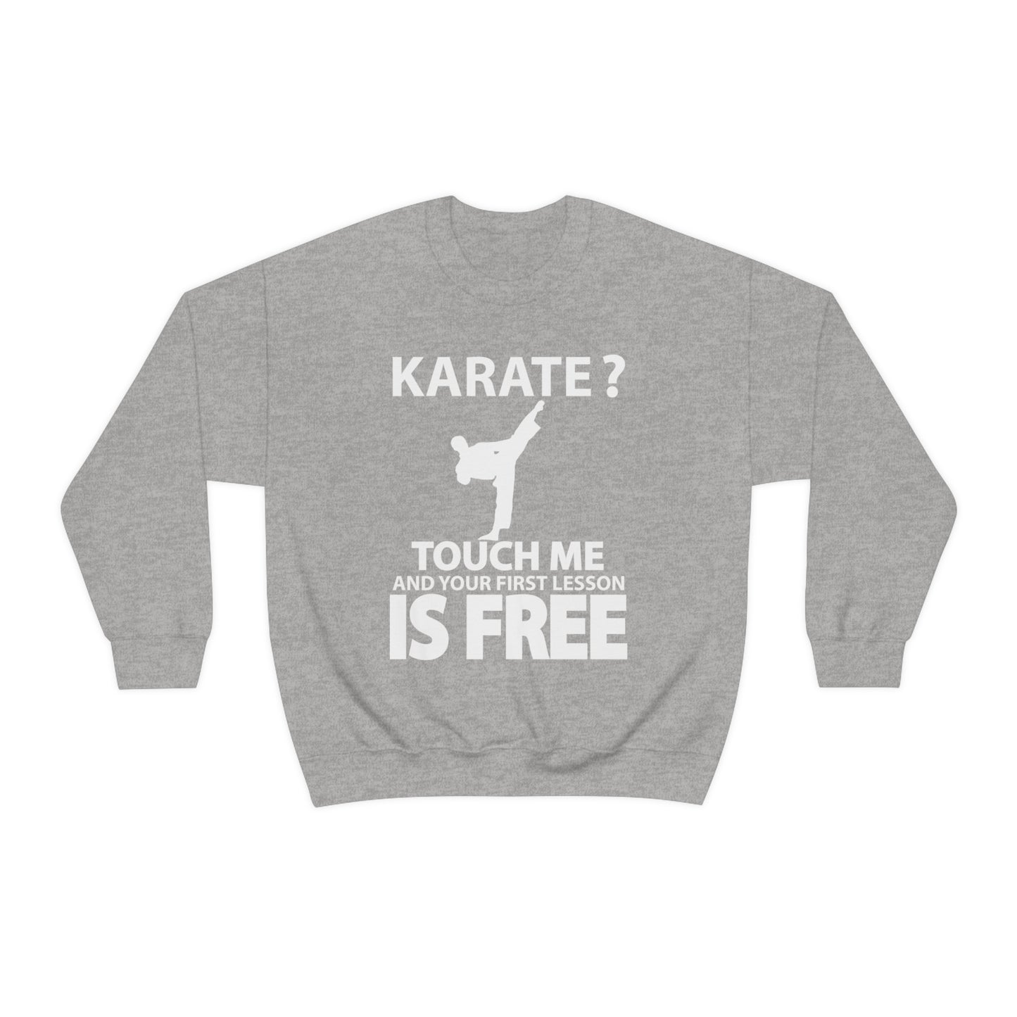 karate first lesson free Crewneck Sweatshirt