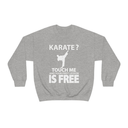 karate first lesson free Crewneck Sweatshirt