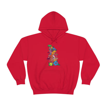 Parrot Jungle Floral Hoodie