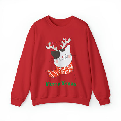 Merry X-mas cat Crewneck Sweatshirt