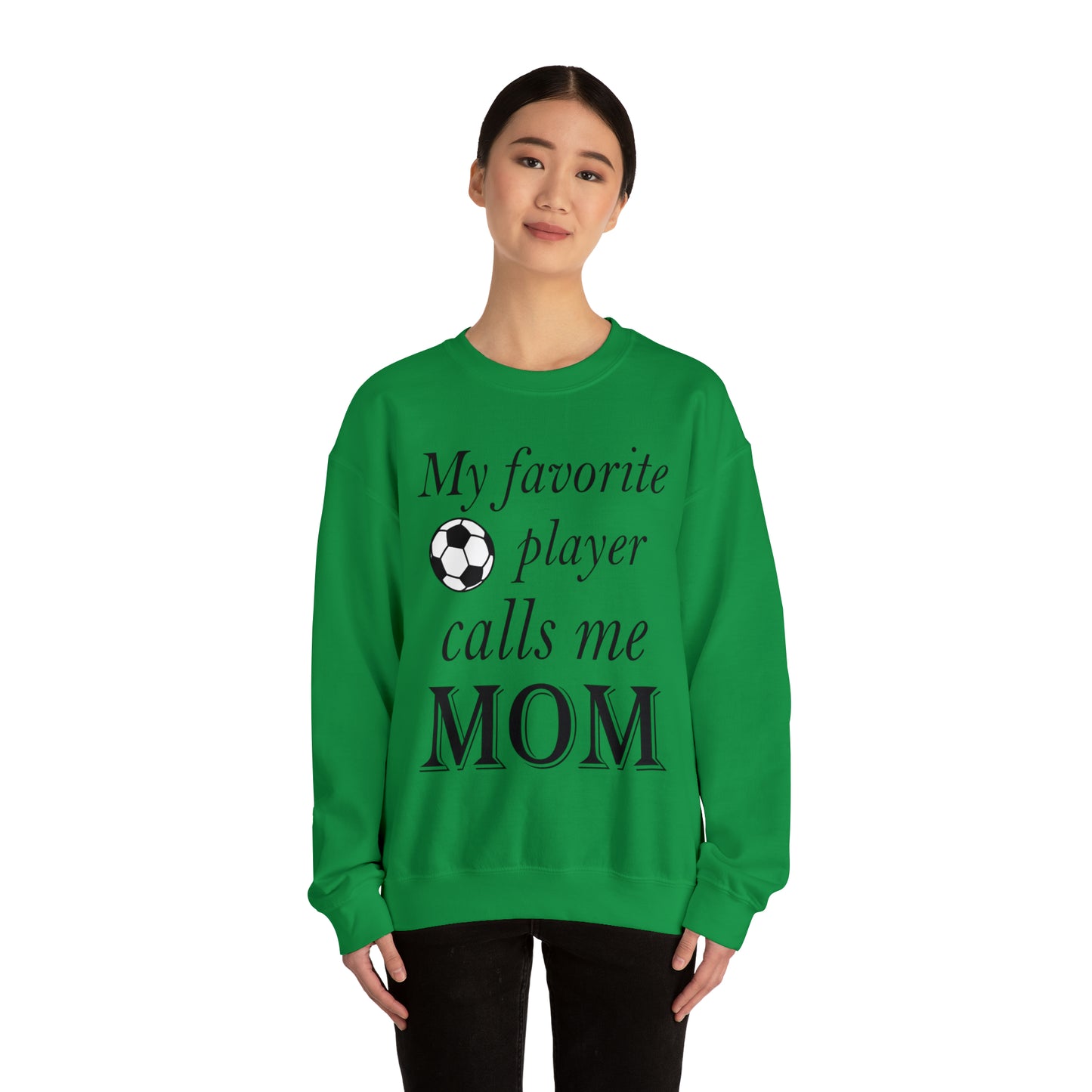 Mom Favorite Soccer player Crewneck Sweatshirt