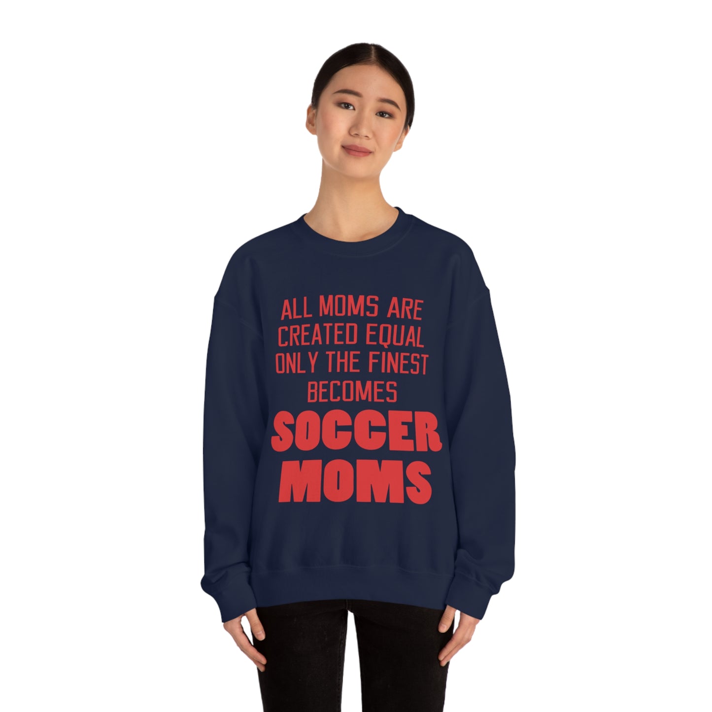 Finest soccer mom Crewneck Sweatshirt