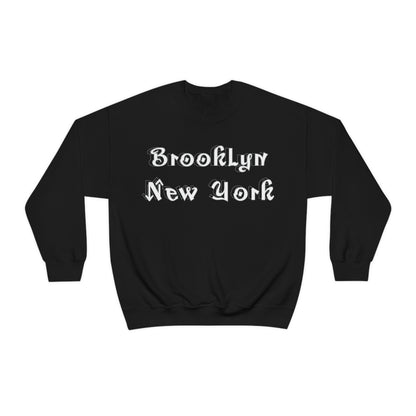 Brooklyn New York Graffitti Crewneck Sweatshirt