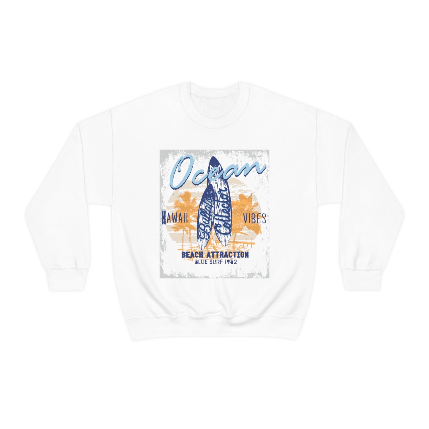 Ocean Hawaii Vibes Crewneck Sweatshirt