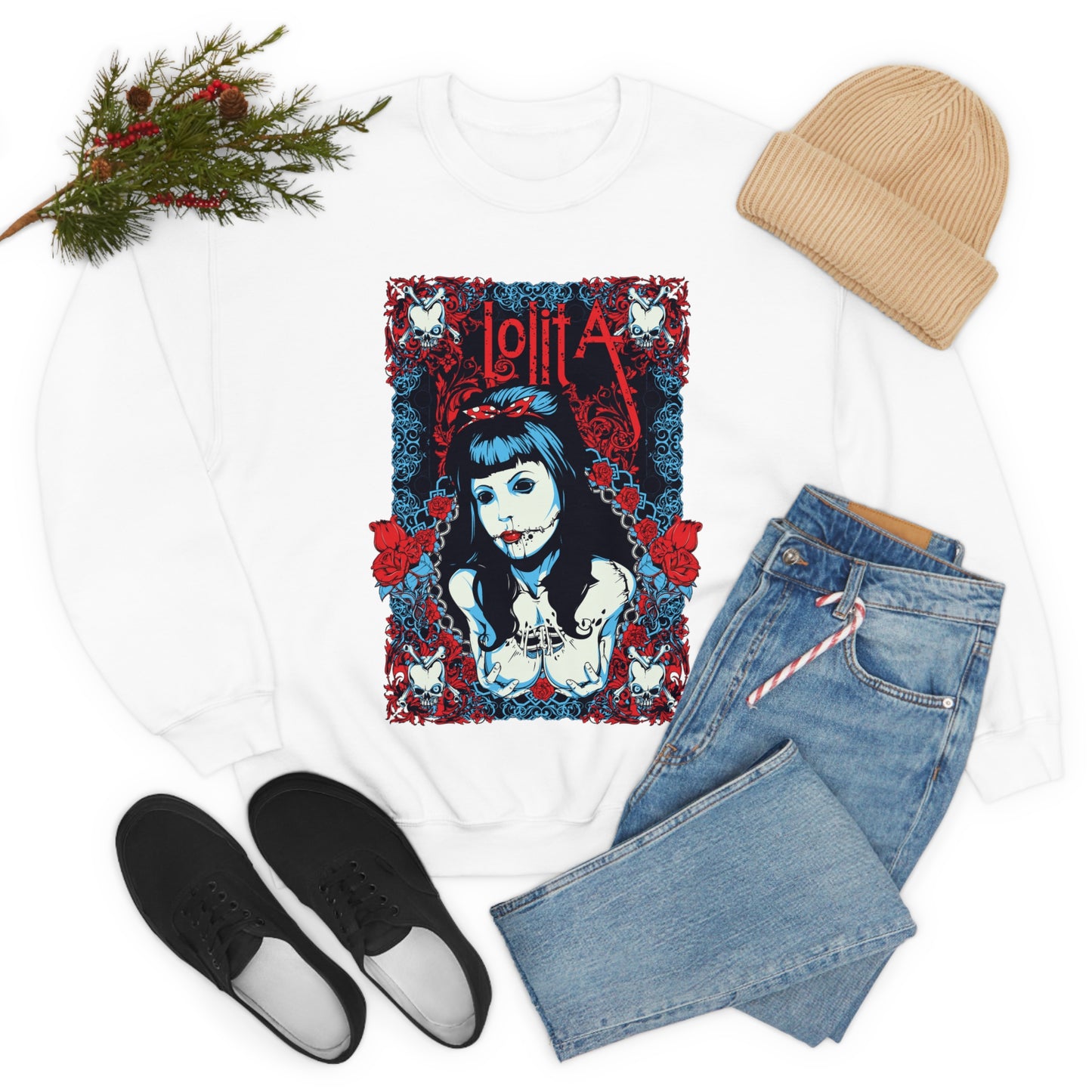 Tattoo Lolita sexy Crewneck Sweatshirt