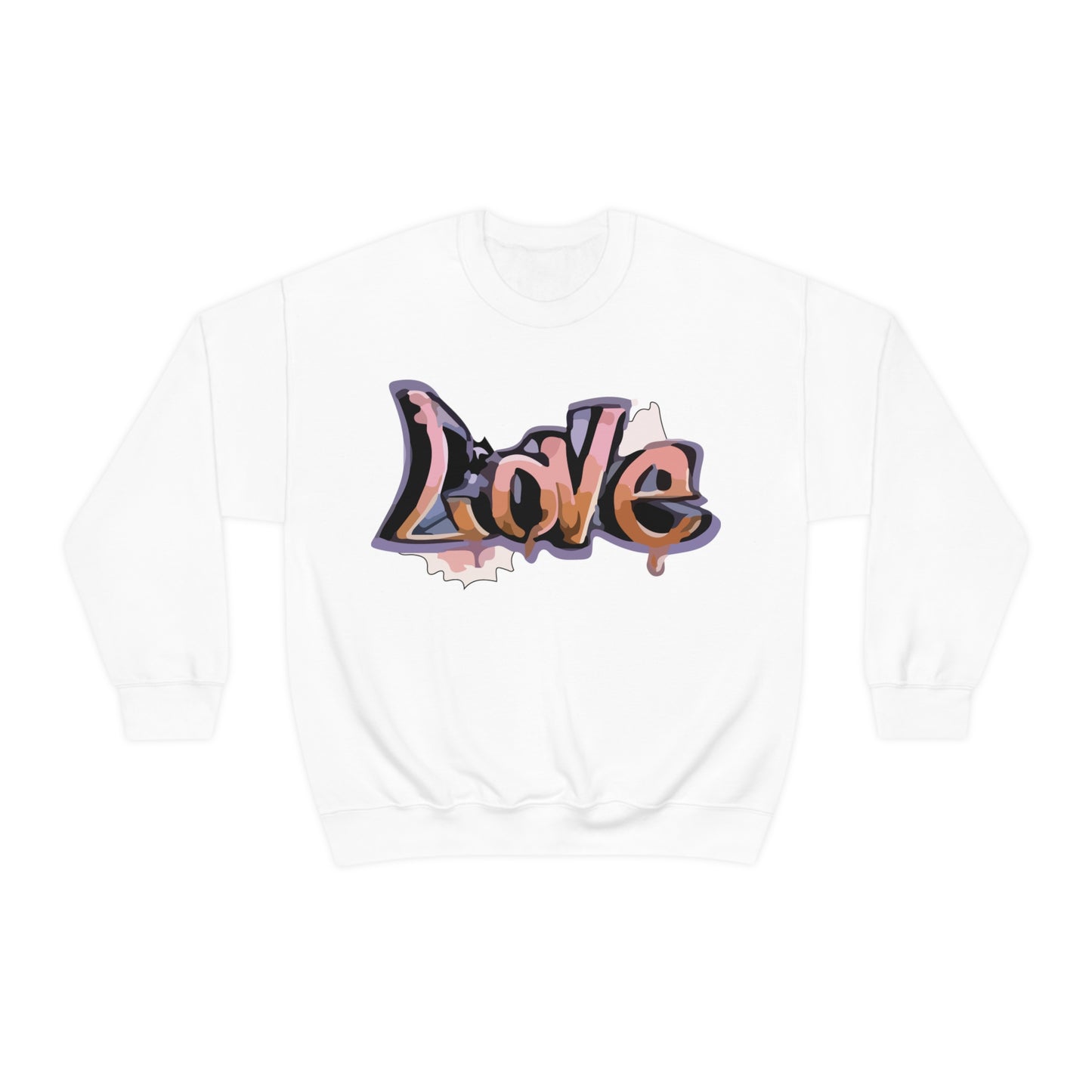 Cool love graffiti Crewneck Sweatshirt