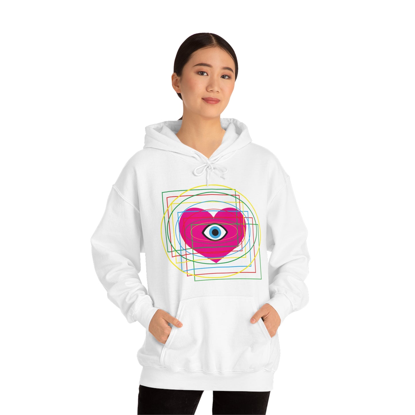 Eye Love in all dimension Hoodie