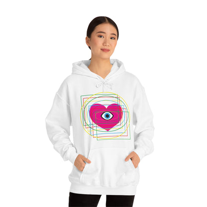 Eye Love in all dimension Hoodie