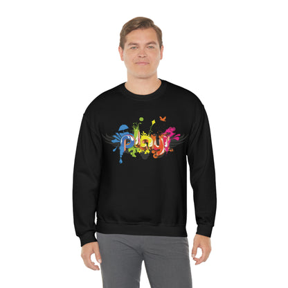 Play colorful graffiti Crewneck Sweatshirt