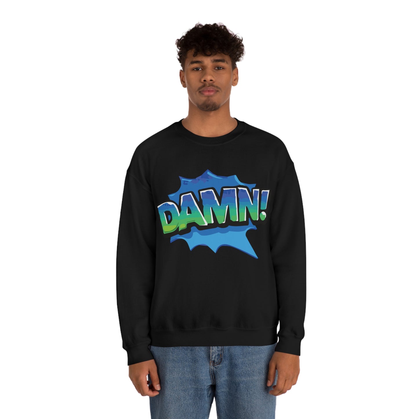 Damn! colorful Crewneck Sweatshirt