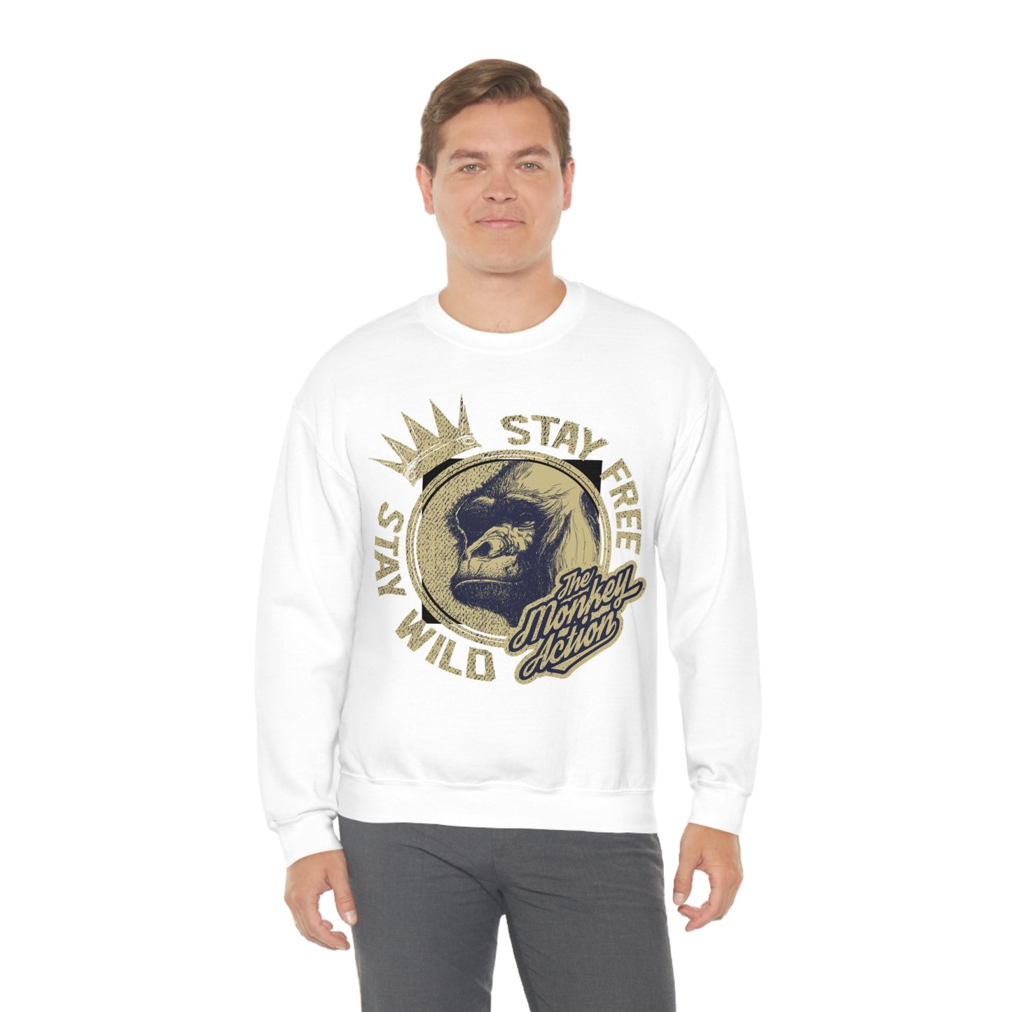 Stay free stay wild Crewneck Sweatshirt