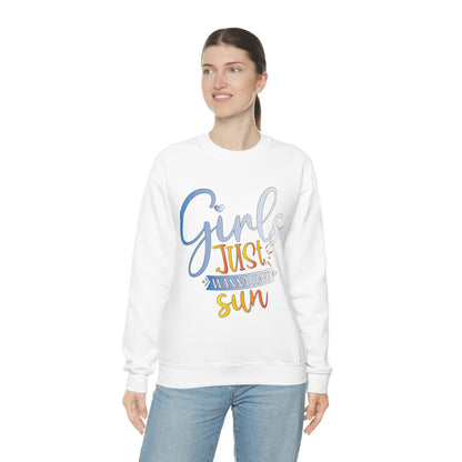 Girls Just Wanna Have Sun Crewneck Sweatshirt