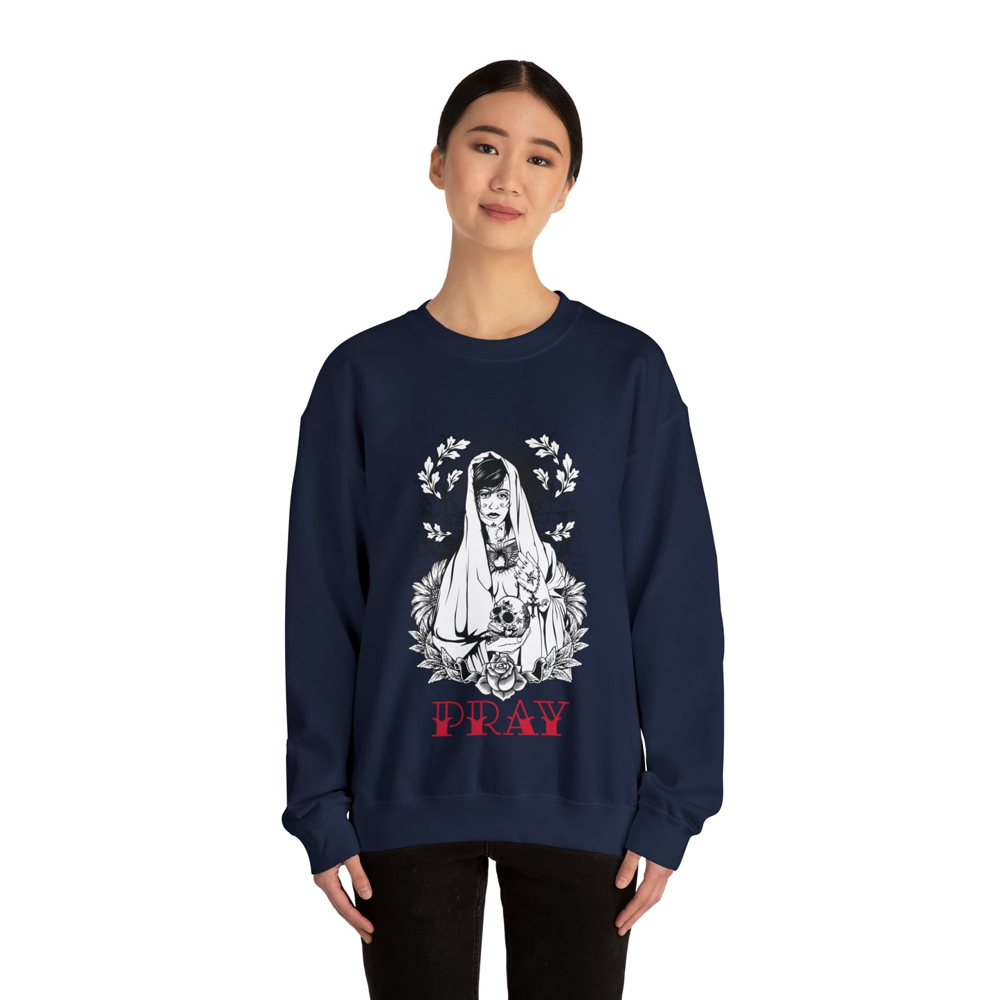 Pray Tattoo Crewneck Sweatshirt