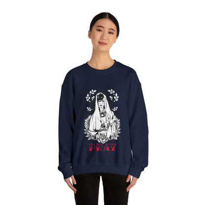 Pray Tattoo Crewneck Sweatshirt