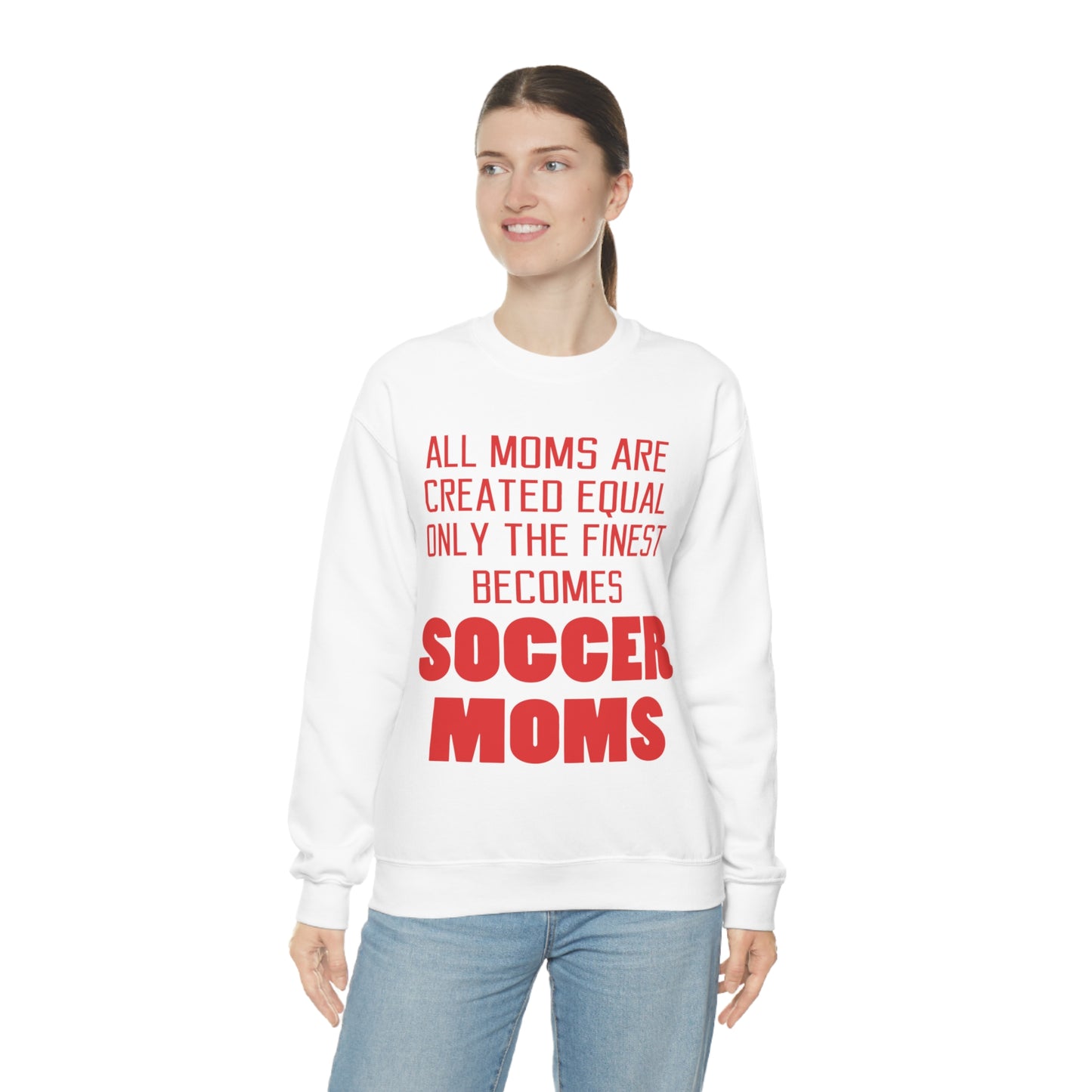 Finest soccer mom Crewneck Sweatshirt