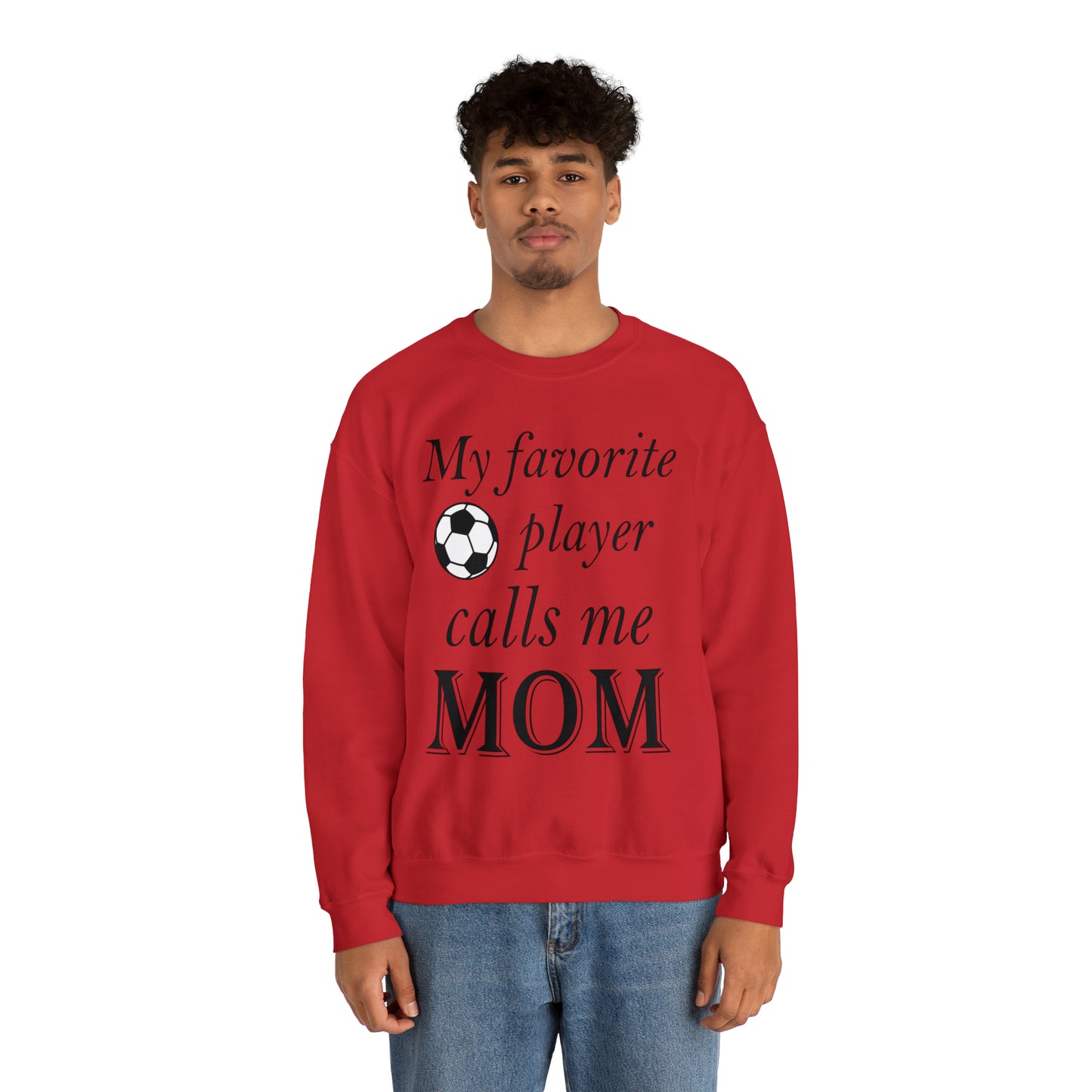 Mom Favorite Soccer player Crewneck Sweatshirt