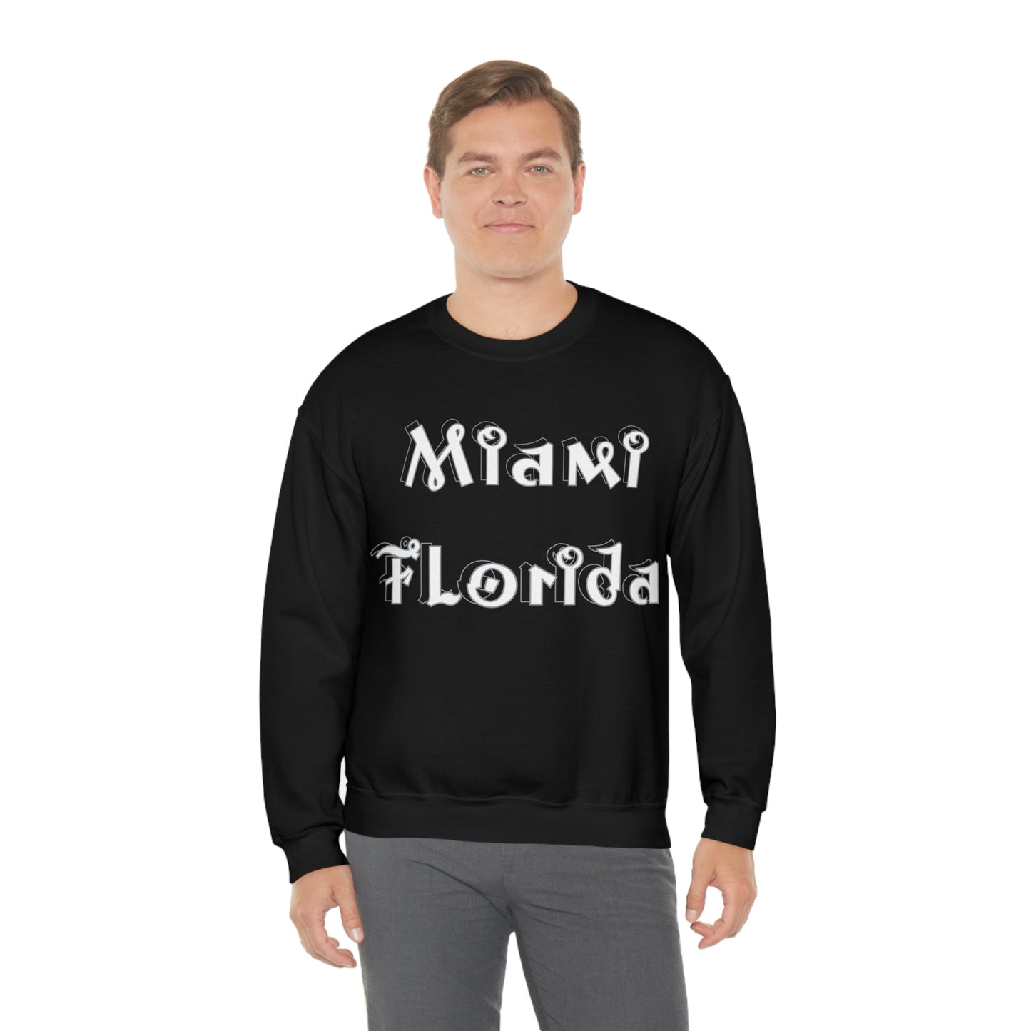 Miami Florida Graffiti Crewneck Sweatshirt