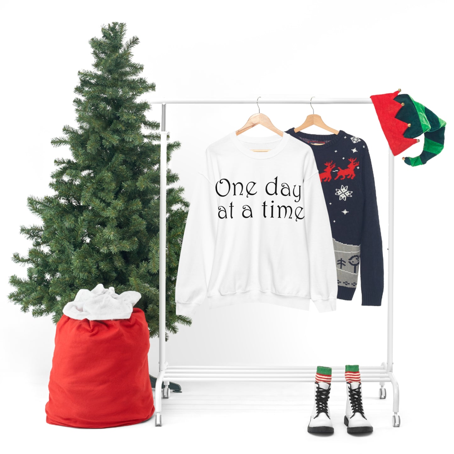 One day at a time Crewneck Sweatshirt