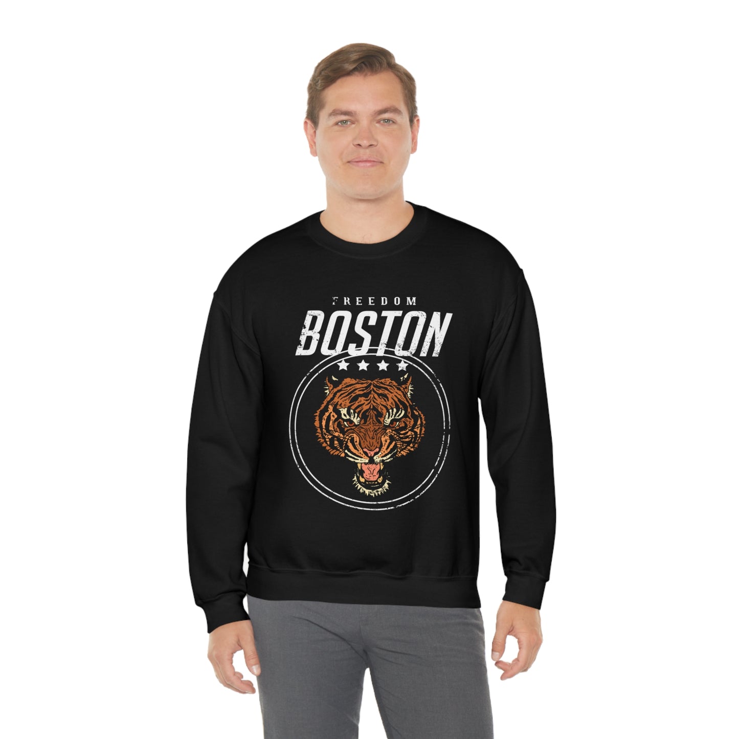 Boston Freedom Tiger Crewneck Sweatshirt