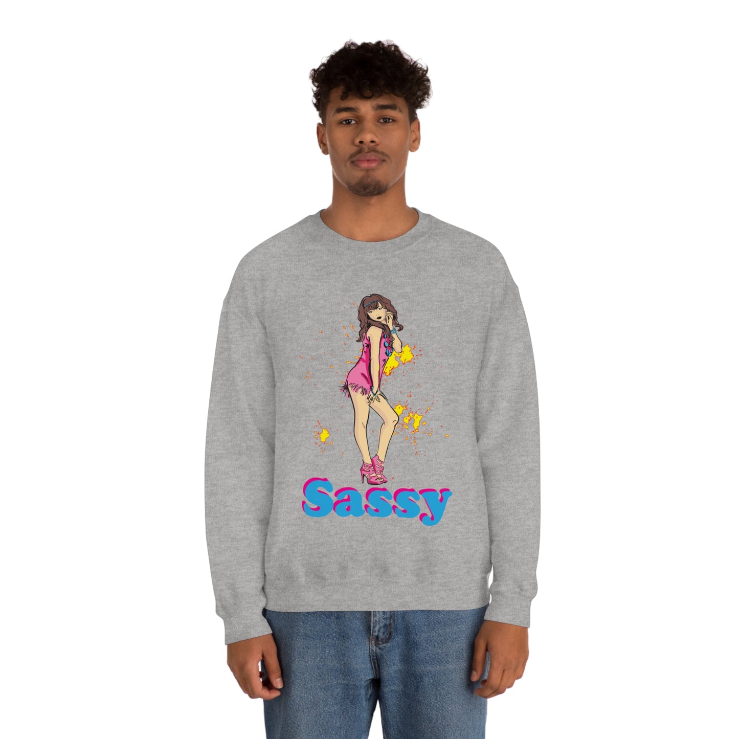 Sassy_girl Crewneck Sweatshirt