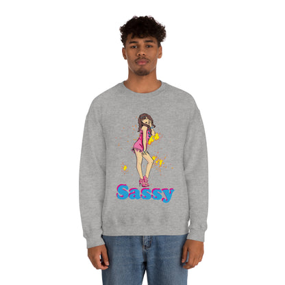 Sassy_girl Crewneck Sweatshirt