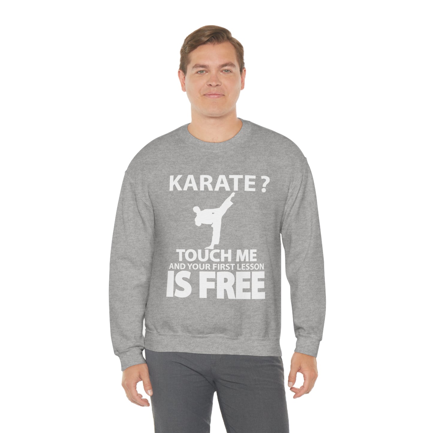 karate first lesson free Crewneck Sweatshirt