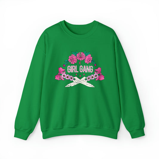 Girl Gang Beauty and Dangerous Crewneck Sweatshirt