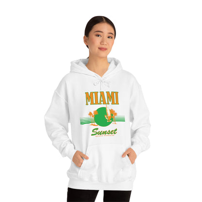 Miami Sunset Beach Paradise Hoodie