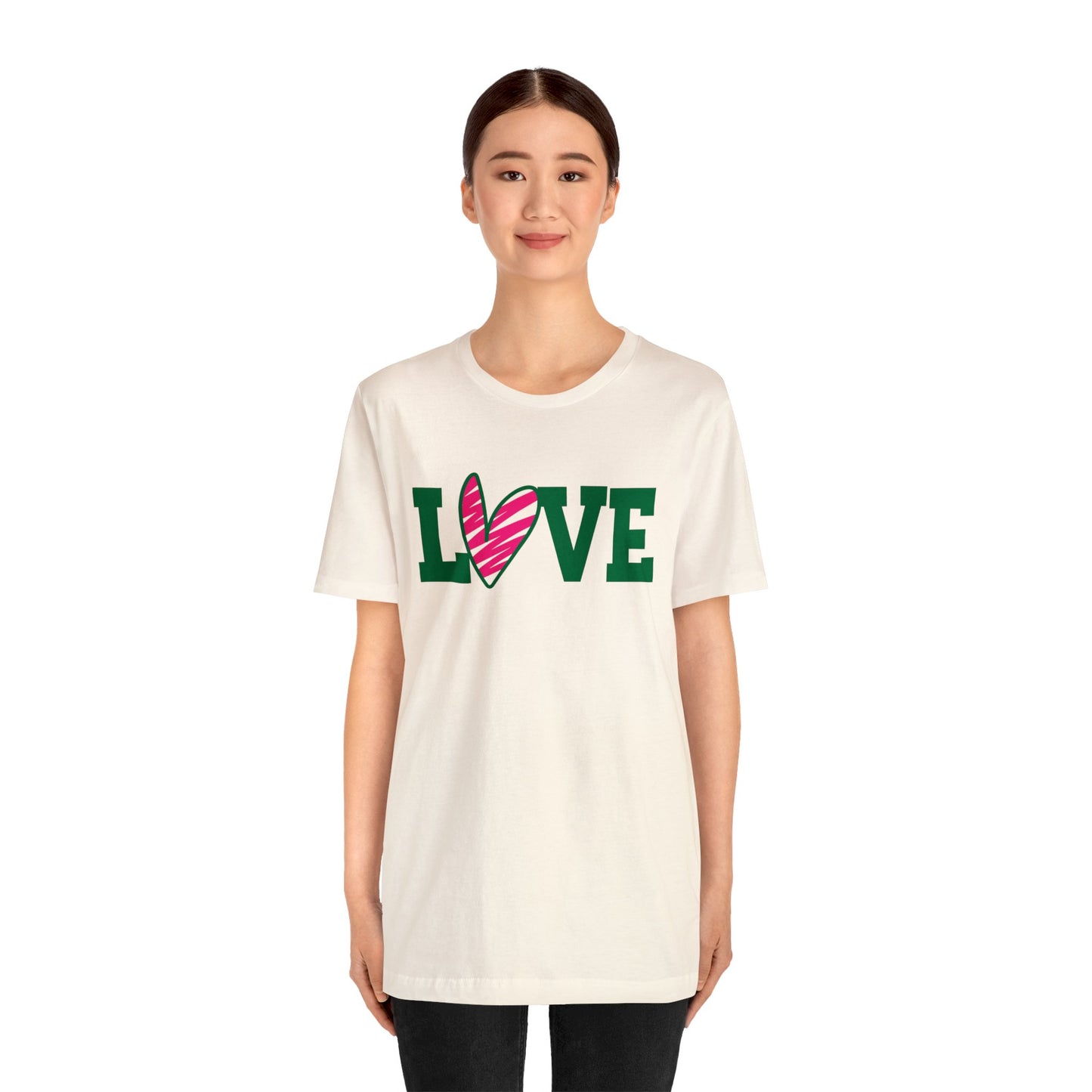 Love stripped heart T-Shirt