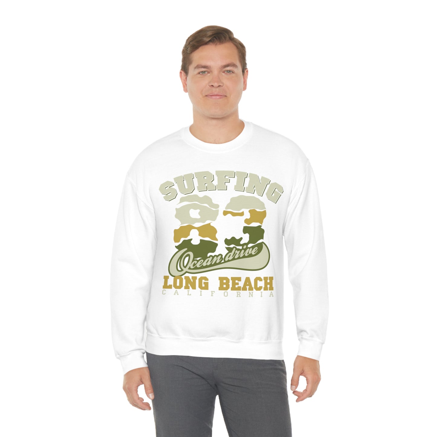 Long Beach Surfing Crewneck Sweatshirt