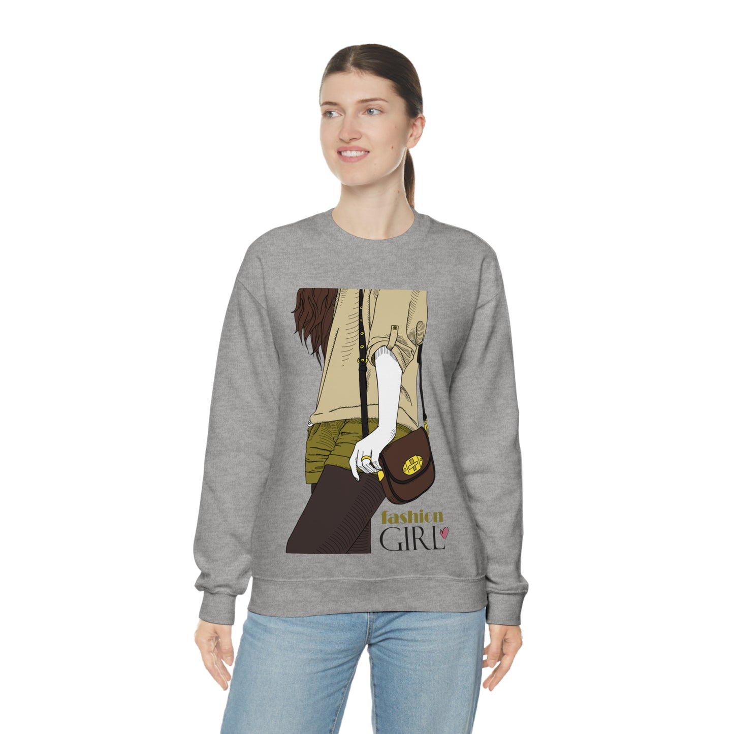 Fashion girl Crewneck Sweatshirt