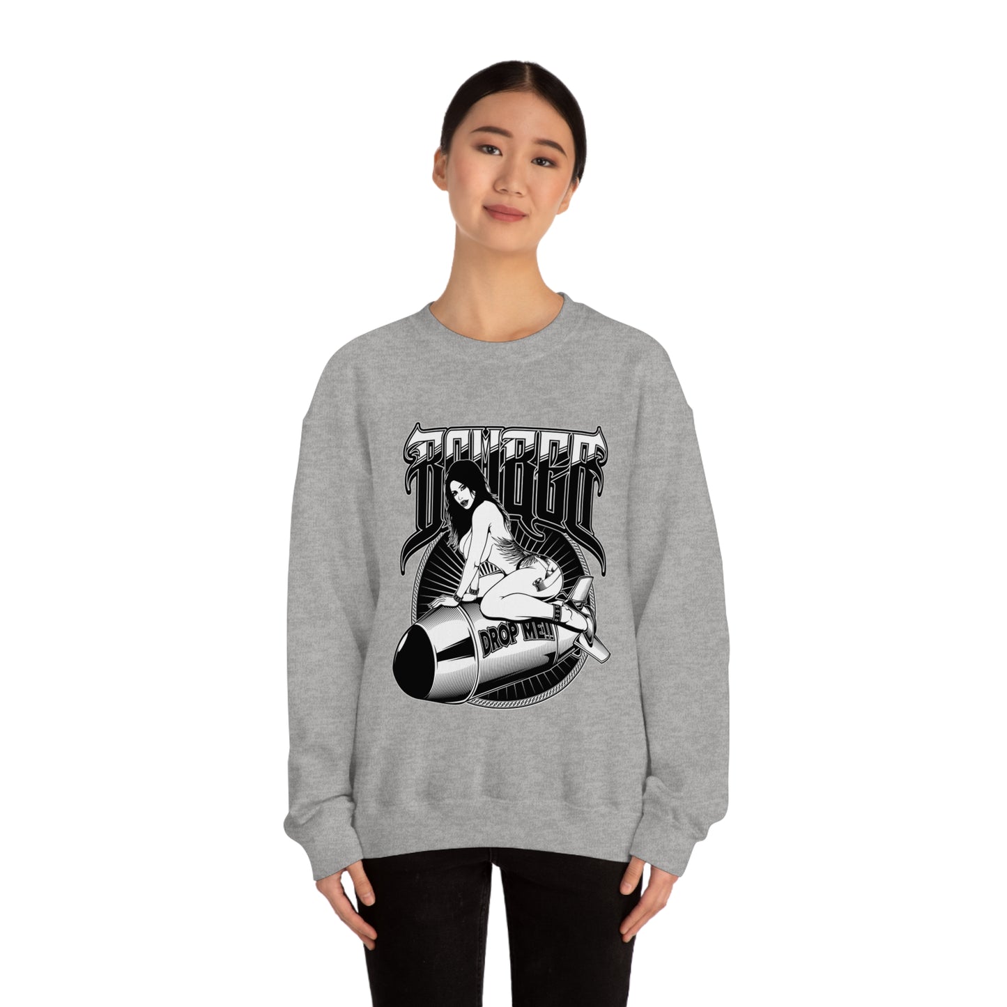 Bomb chick Tattoo Crewneck Sweatshirt