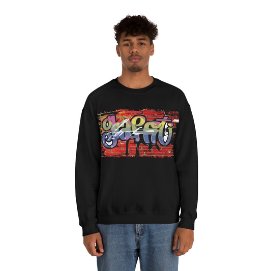 Graffiti on a wall Crewneck Sweatshirt