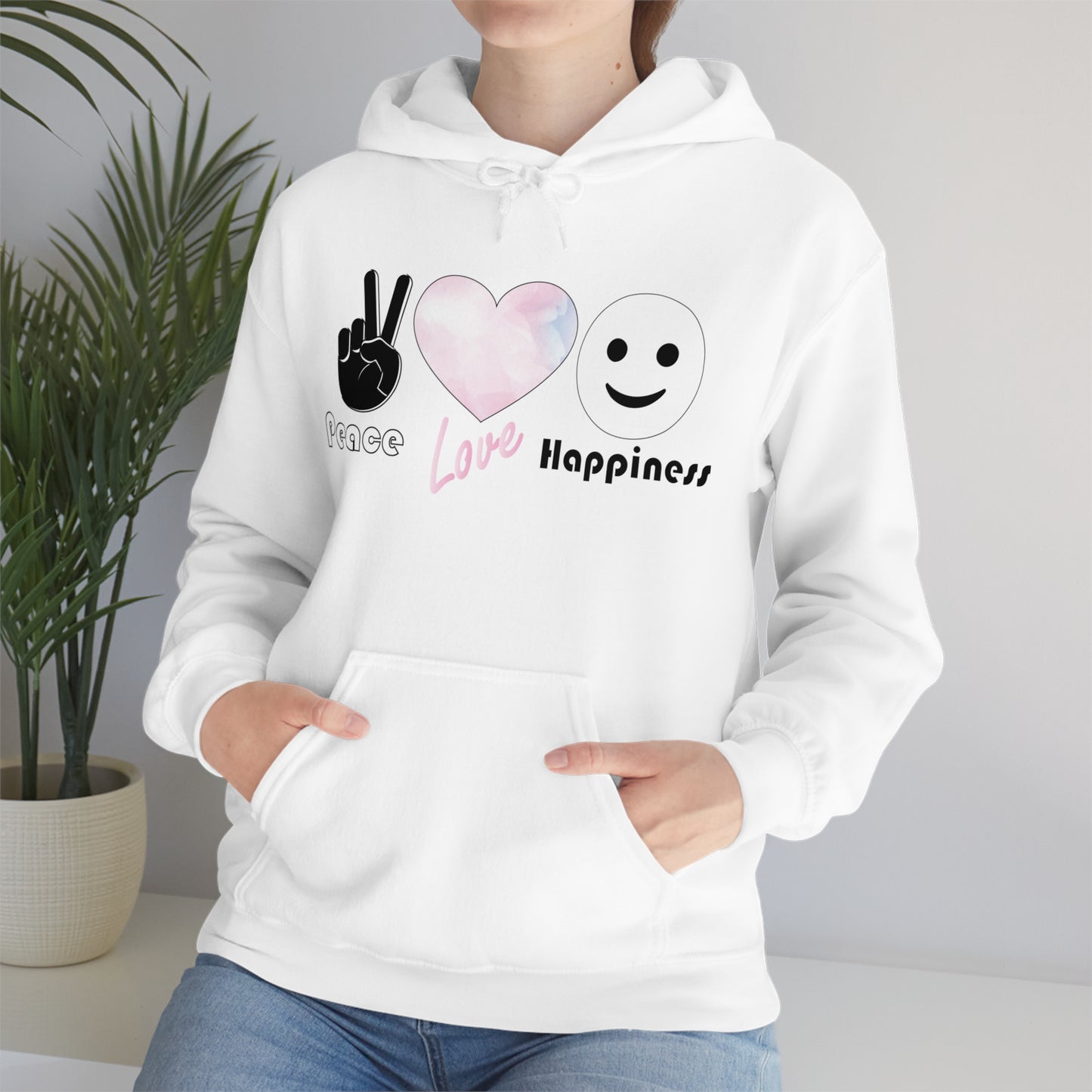 Peace-Love-Happiness Hoodie