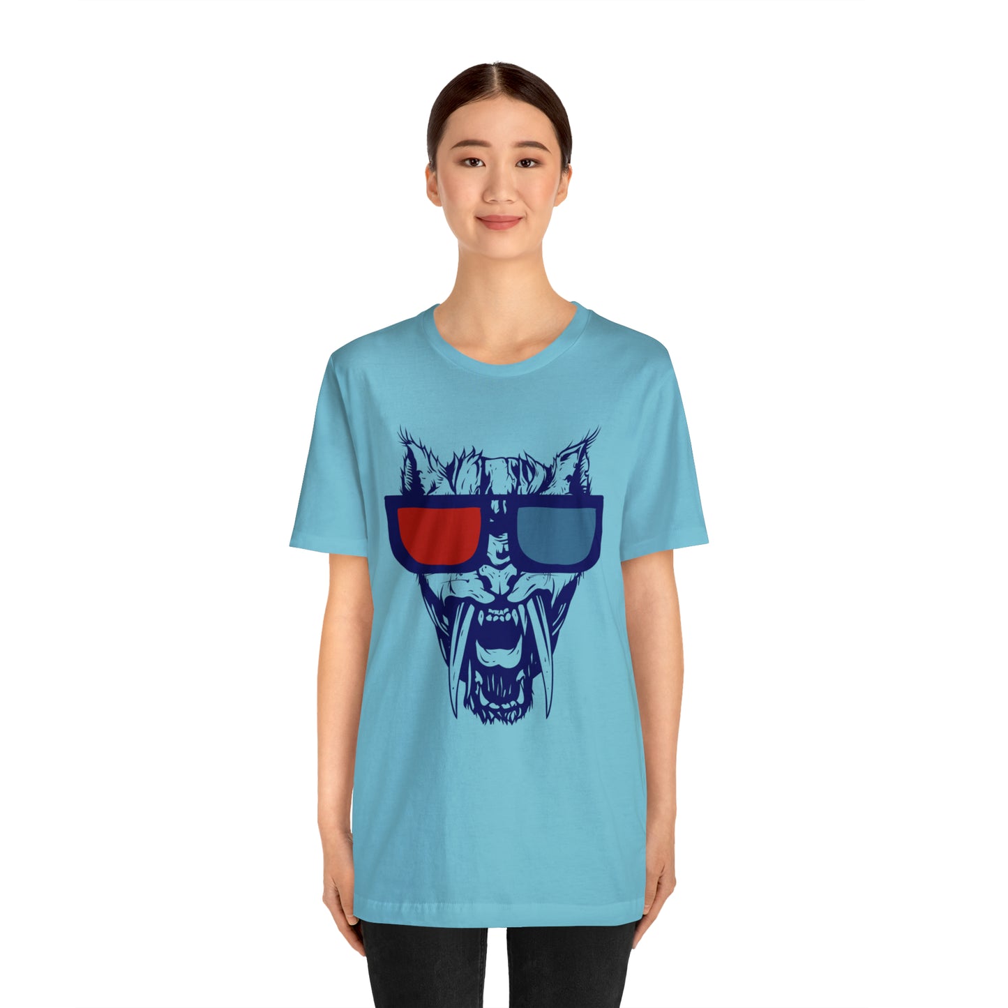 3D Glasses Tiger T-Shirt