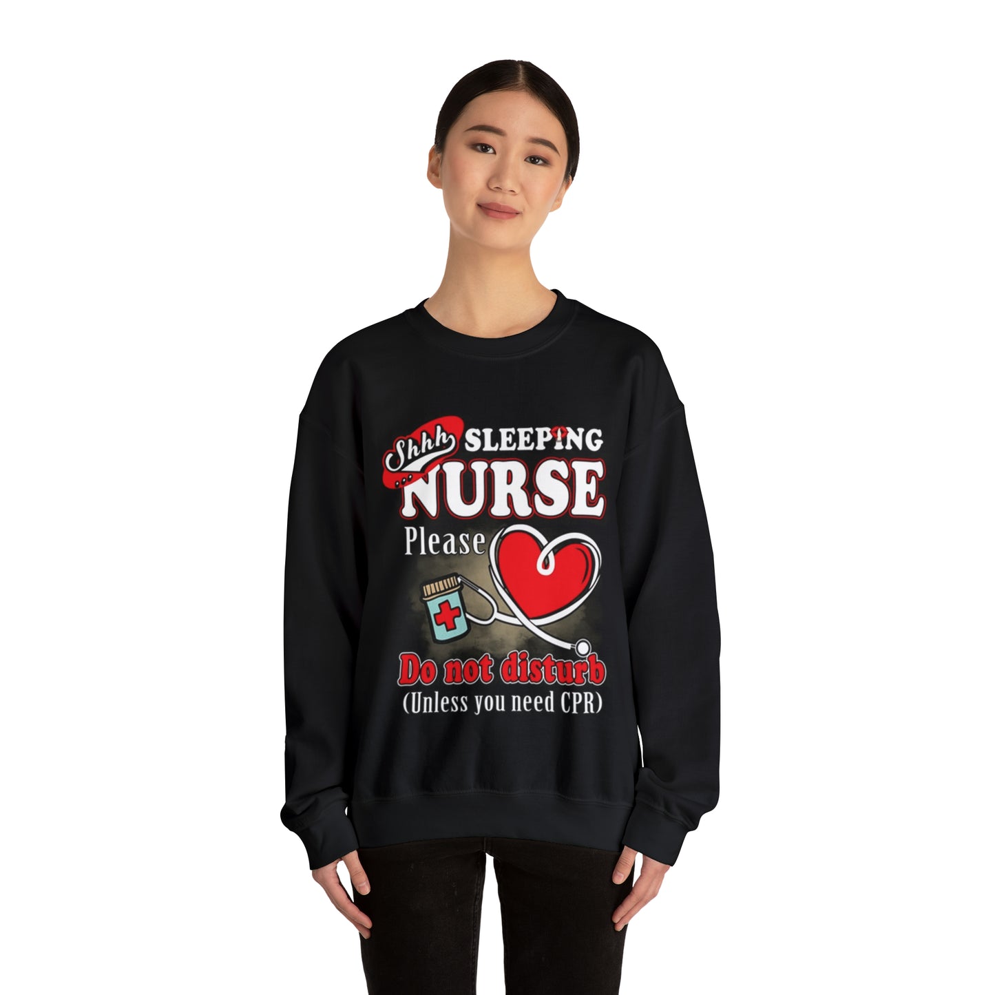 Sleeping nurse Crewneck Sweatshirt