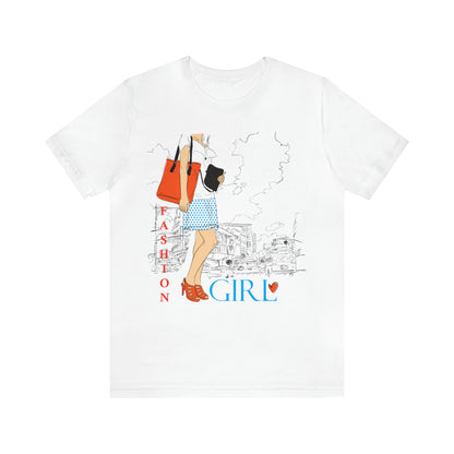 Fashion girl with a bag T-Shirt