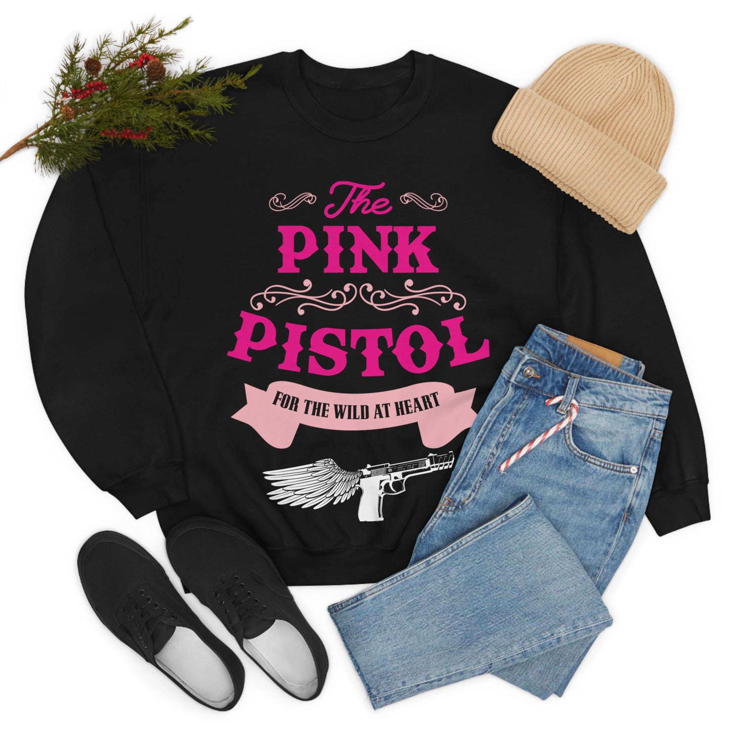 The Pink Pistol Crewneck Sweatshirt