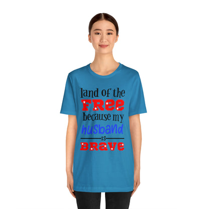 U.S.A the Land of the free Husband T-Shirt