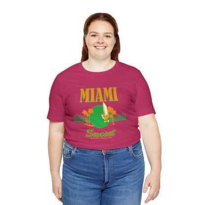 Miami Sunset Beach Paradise T-Shirt