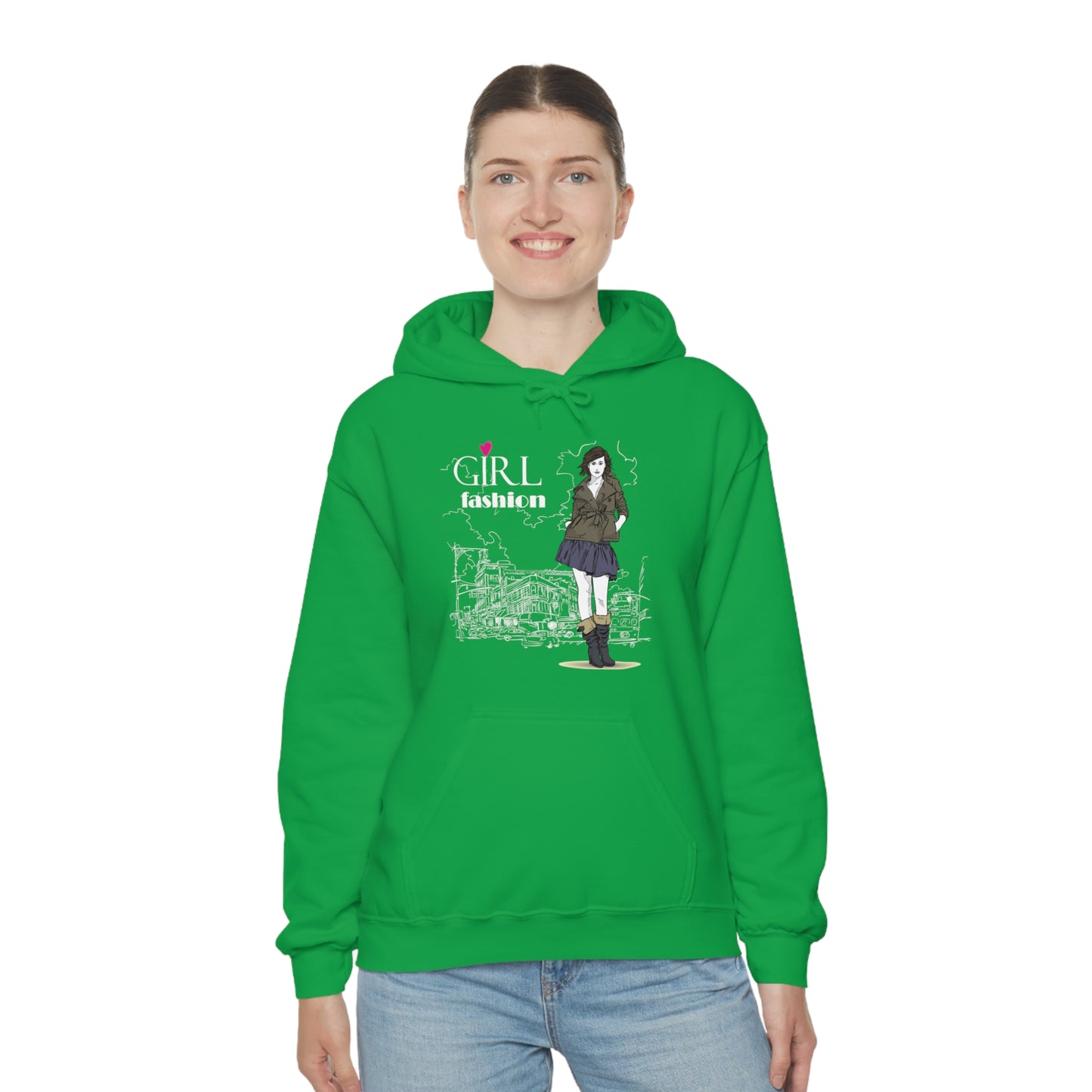 Girl with fashion Hoodie